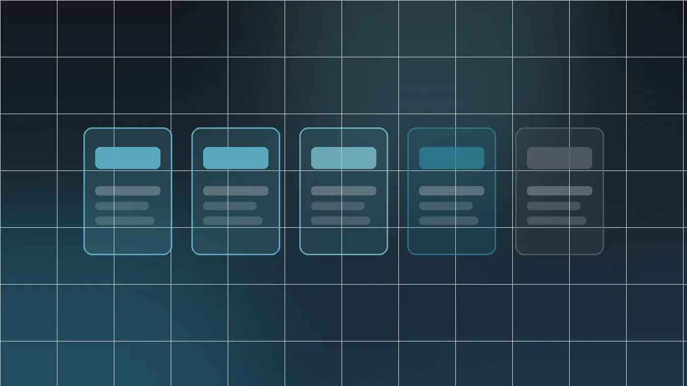 Five numbered blocks fading from bright to greyed out — the five reasons sorted from quickly fixable to slow